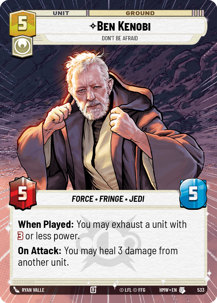 Ben Kenobi, N'Aie Pas Peur - XHMW-533 - Hyperspace - recto Anglais