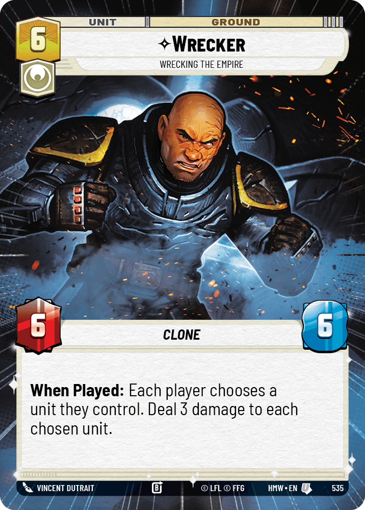 Wrecker, Démolit L'Empire - XHMW-535 - Hyperspace - recto Anglais