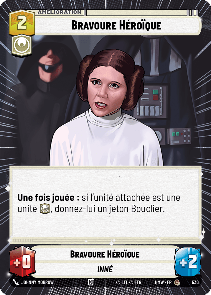 Bravoure Héroïque - XHMW-536 - Hyperspace - recto Français