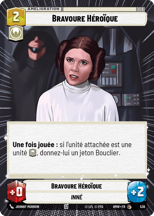 Bravoure Héroïque - XHMW-536 - Hyperspace - recto Français