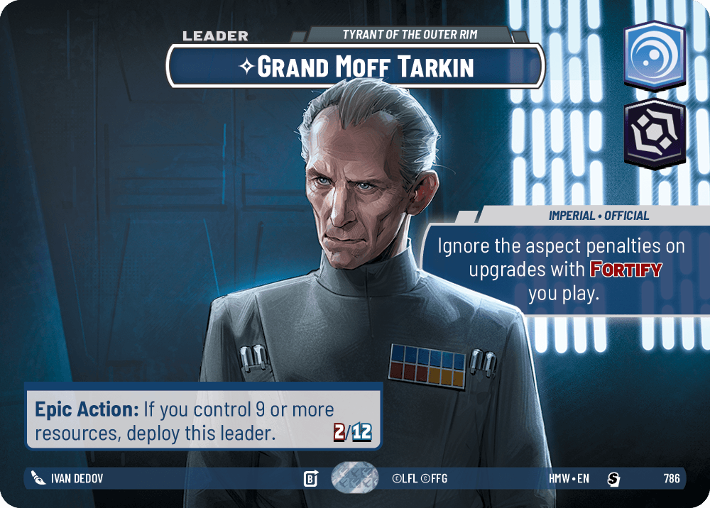 Grand Moff Tarkin, Tyran De La Bordure Extérieure - XHMW-786 - Showcase - recto Anglais