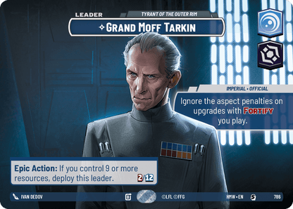 Grand Moff Tarkin, Tyran De La Bordure Extérieure - XHMW-786 - Showcase - recto Anglais