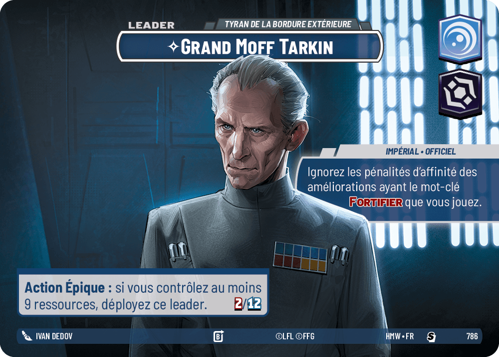 Grand Moff Tarkin, Tyran De La Bordure Extérieure - XHMW-786 - Showcase - recto Français
