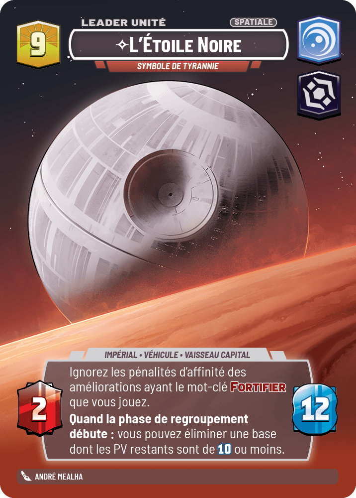 Grand Moff Tarkin, Tyran De La Bordure Extérieure - XHMW-786 - verso Français