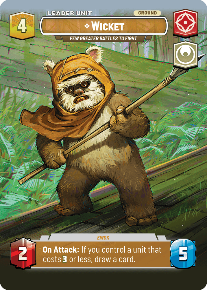 Wicket, Rares Sont Les Batailles Plus Grandes À Mener - XHMW-796 - verso Anglais