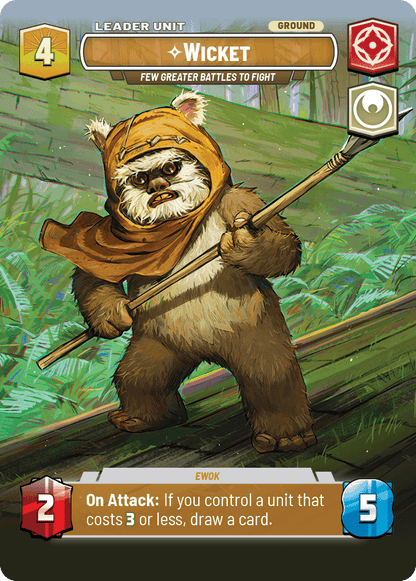 Wicket, Rares Sont Les Batailles Plus Grandes À Mener - XHMW-796 - verso Anglais