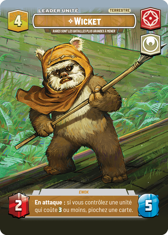 Wicket, Rares Sont Les Batailles Plus Grandes À Mener - XHMW-796 - verso Français