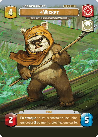 Wicket, Rares Sont Les Batailles Plus Grandes À Mener - XHMW-796 - verso Français