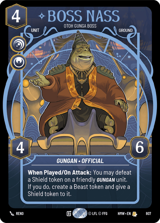 Boss Nass, Boss D'Otoh Gunga - XHMW-807 - Prestige - recto Anglais
