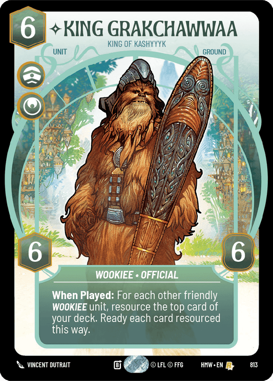 Roi Grakchawwaa, Roi De Kashyyyk - XHMW-813 - Prestige - recto Anglais