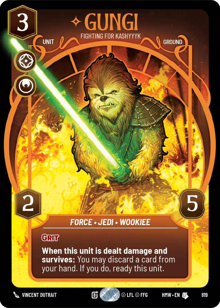 Gungi, Se Bat Pour Kashyyyk - XHMW-819 - Prestige - recto Anglais