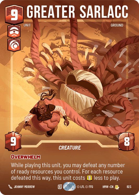 Immense Sarlacc - XHMW-823 - Prestige - recto Anglais