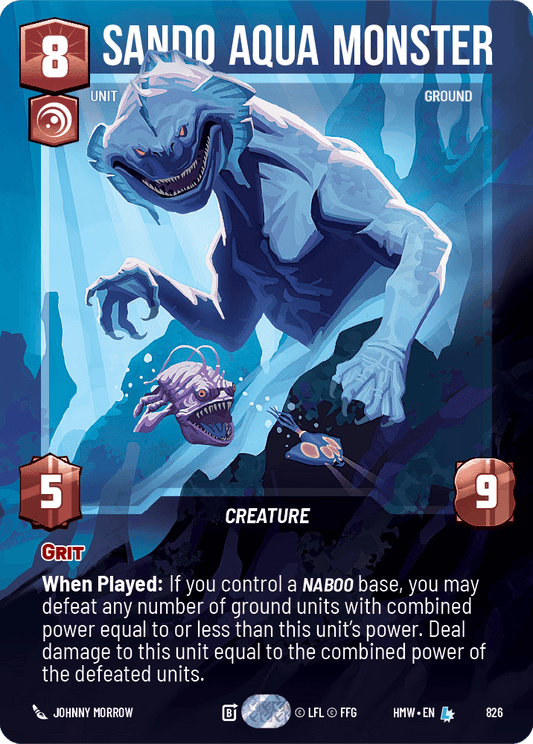 Monstre Aquatique Sando - XHMW-826 - Prestige - recto Anglais