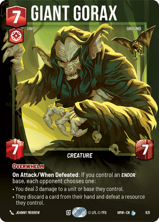 Gorax Géant - XHMW-831 - Prestige - recto Anglais