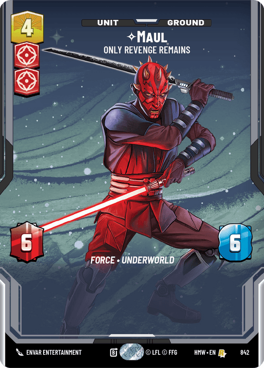 Maul, Seule Reste La Vengeance - XHMW-842 - Prestige - recto Anglais