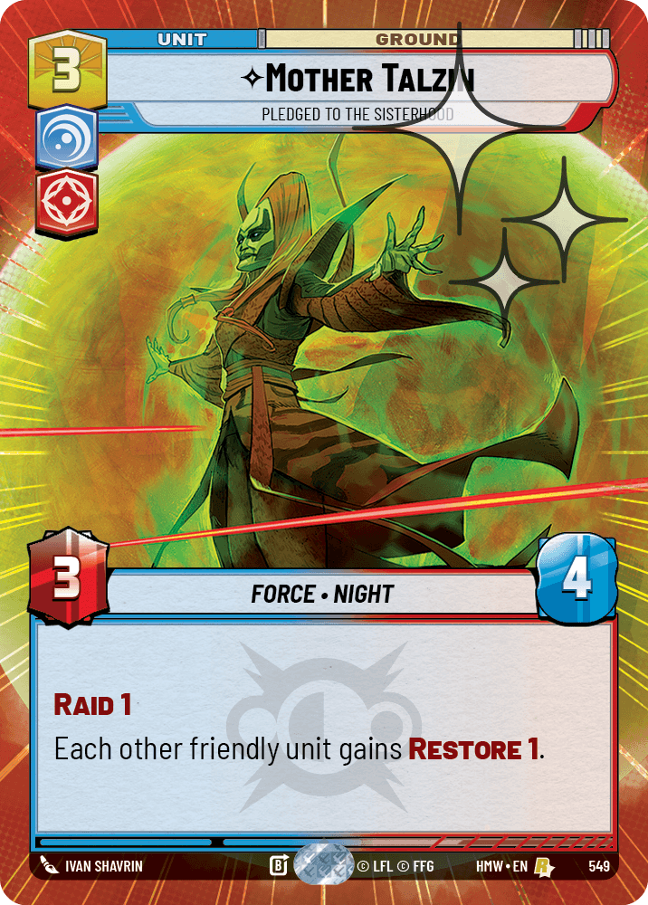 Mère Talzin, Dévouée À La Sororité - XHMW-549 - Hyperspace Foil - recto Anglais