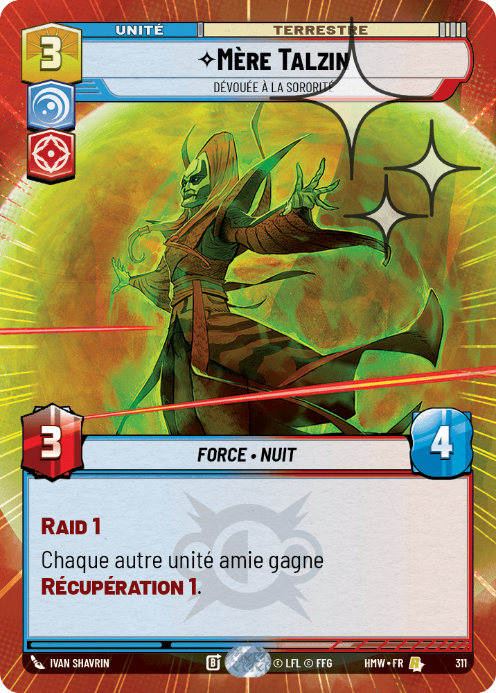 Mère Talzin, Dévouée À La Sororité - XHMW-549 - Hyperspace Foil - recto Français