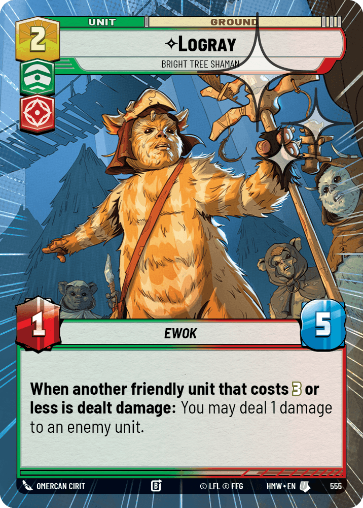 Logray, Chaman De Bright Tree - XHMW-555 - Hyperspace Foil - recto Anglais