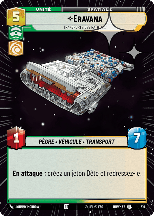 Eravana, Transporte Des Rathtars - XHMW-557 - Hyperspace Foil - recto Français