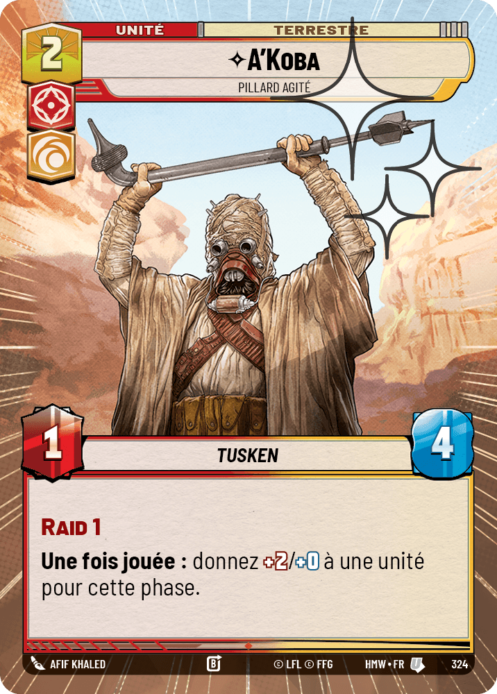 A'Koba, Pillard Agité - XHMW-562 - Hyperspace Foil - recto Français