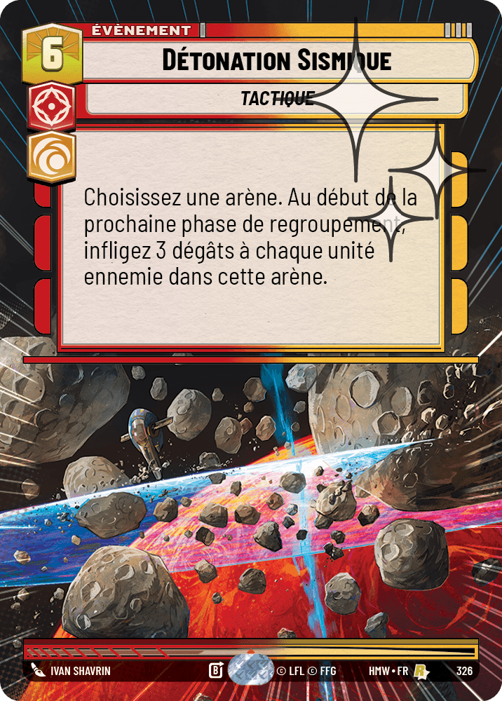 Détonation Sismique - XHMW-564 - Hyperspace Foil - recto Français