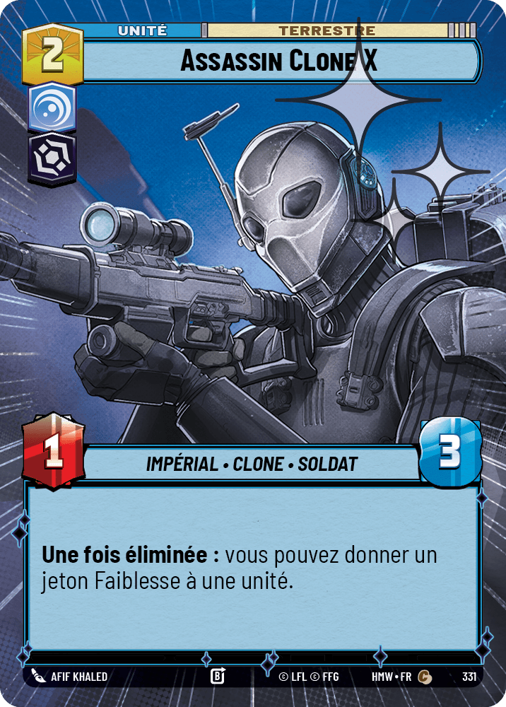 Assassin Clone X - XHMW-569 - Hyperspace Foil - recto Français