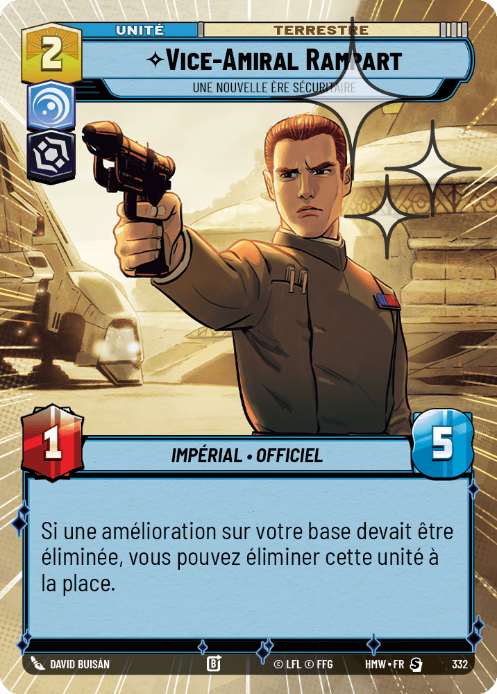 Vice-Amiral Rampart, Une Nouvelle Ère Sécuritaire - XHMW-570 - Hyperspace Foil - recto Français