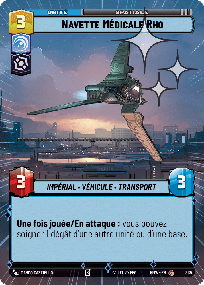 Navette Médicale Rho - XHMW-573 - Hyperspace Foil - recto Français