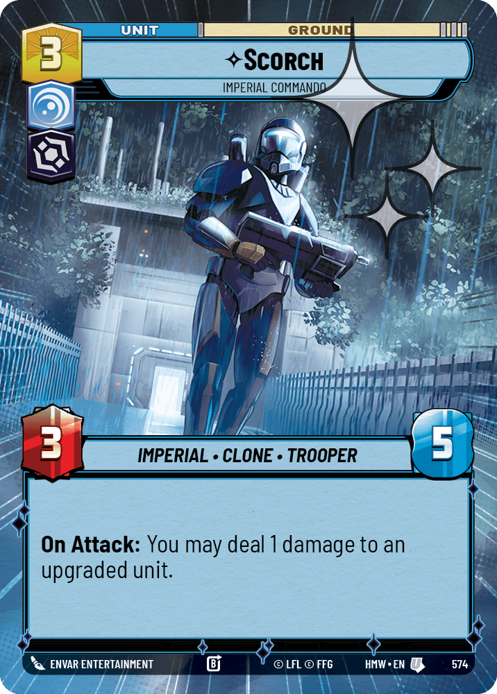 Scorch, Commando Impérial - XHMW-574 - Hyperspace Foil - recto Anglais