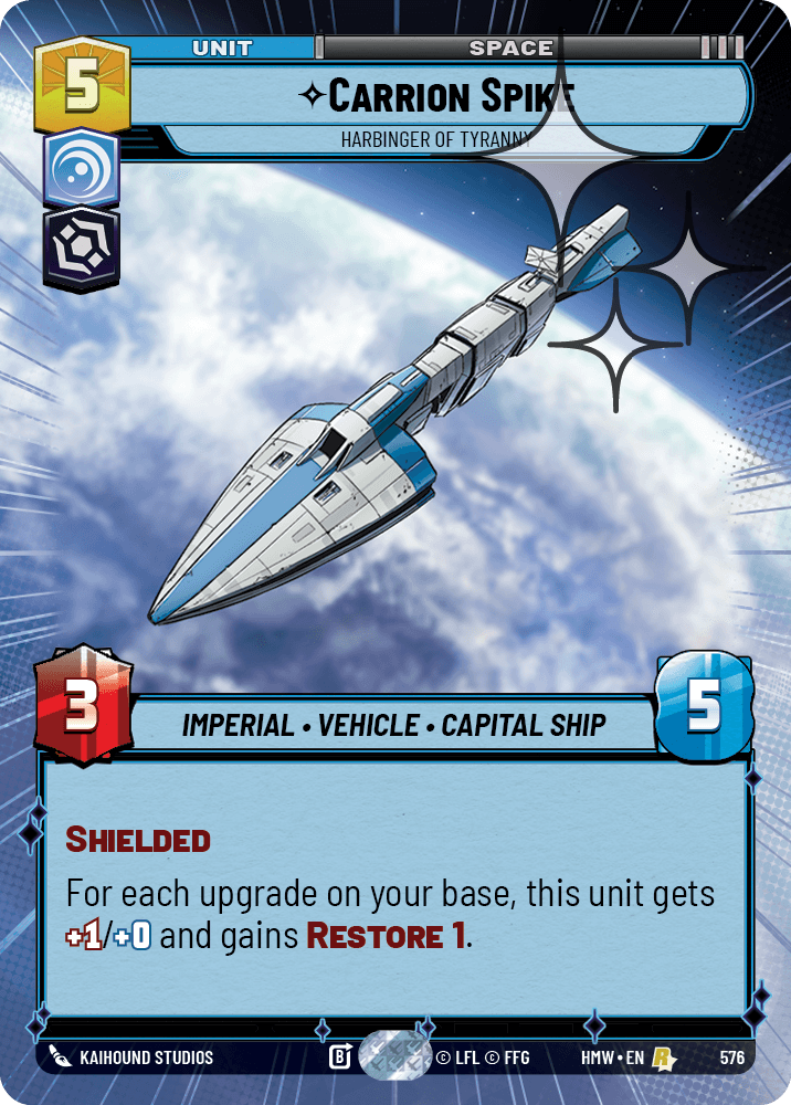 Pic de la Charogne, Annonciateur De La Tyrannie - XHMW-576 - Hyperspace Foil - recto Anglais
