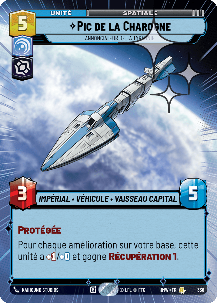 Pic de la Charogne, Annonciateur De La Tyrannie - XHMW-576 - Hyperspace Foil - recto Français