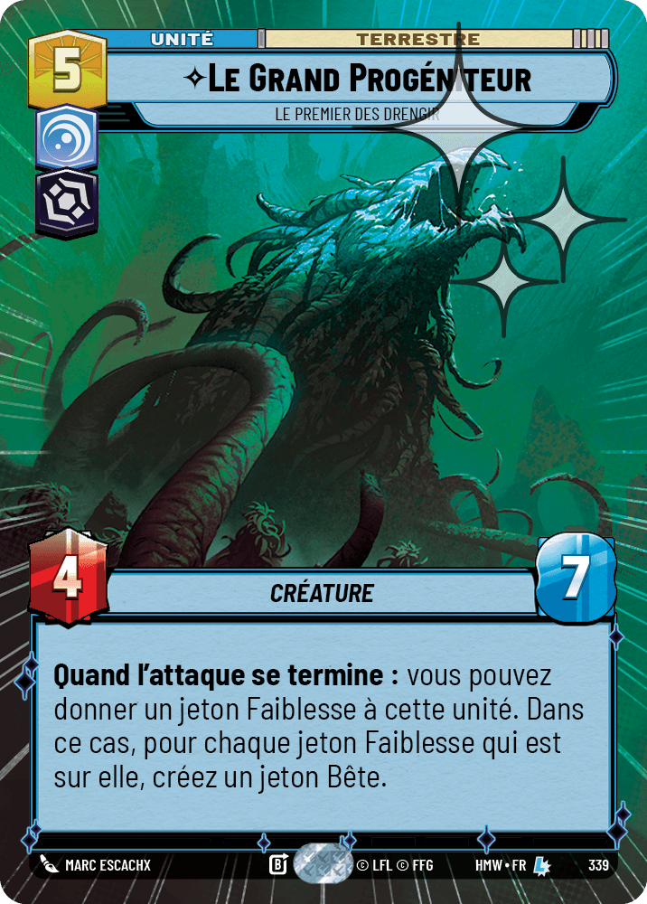 Le Grand Progéniteur, Le Premier Des Drengir - XHMW-577 - Hyperspace Foil - recto Français