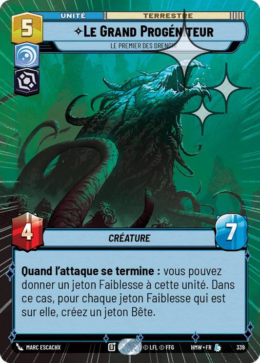 Le Grand Progéniteur, Le Premier Des Drengir - XHMW-577 - Hyperspace Foil - recto Français