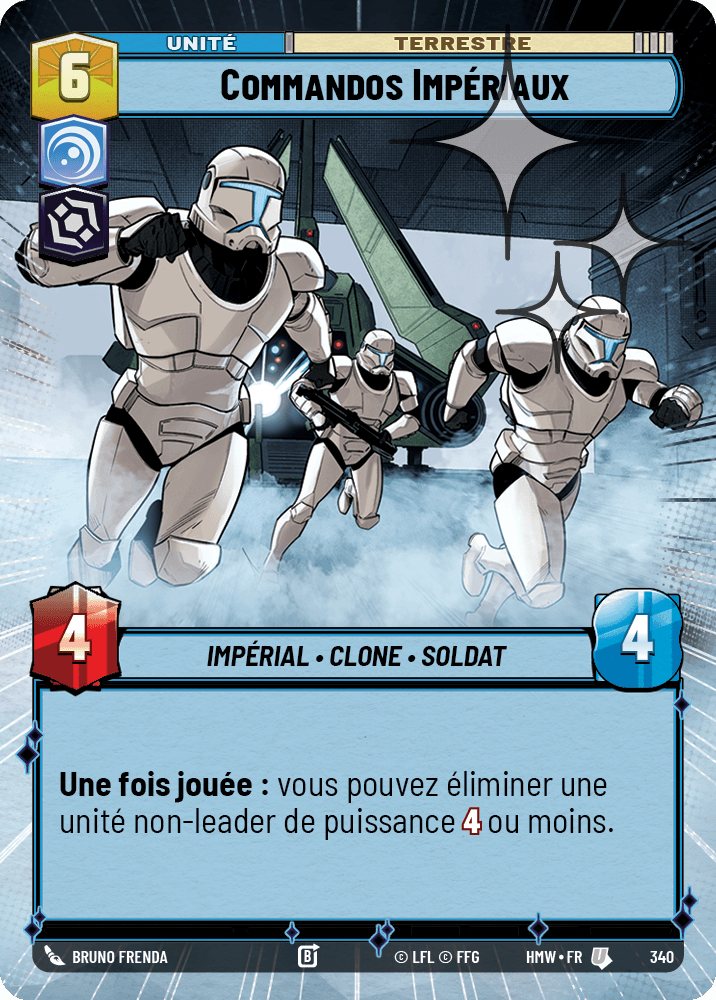 Commandos Impériaux - XHMW-578 - Hyperspace Foil - recto Français