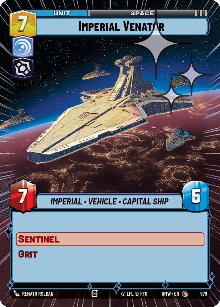 Venator Impérial - XHMW-579 - Hyperspace Foil - recto Anglais