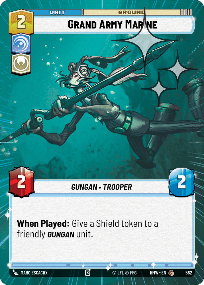 Marin de la Grande Armée - XHMW-582 - Hyperspace Foil - recto Anglais