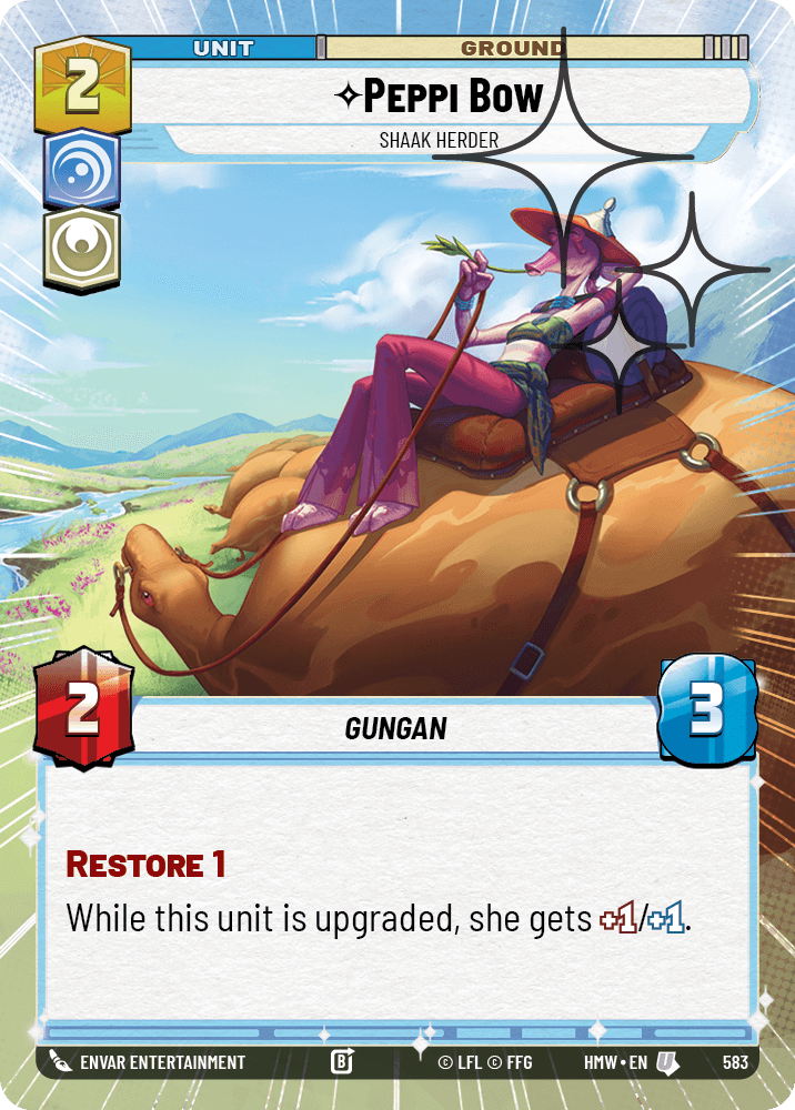 Peppi Bow, Éleveur De Shaaks - XHMW-583 - Hyperspace Foil - recto Anglais