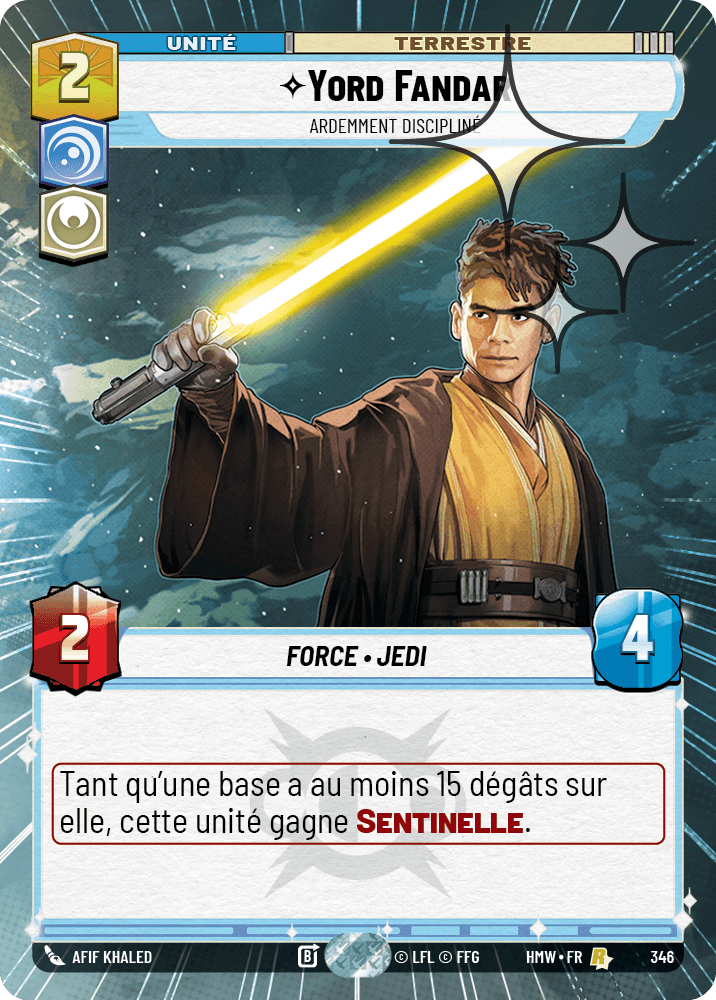 Yord Fandar, Ardemment Discipliné - XHMW-584 - Hyperspace Foil - recto Français