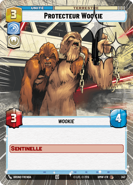 Protecteur Wookie - XHMW-585 - Hyperspace Foil - recto Français
