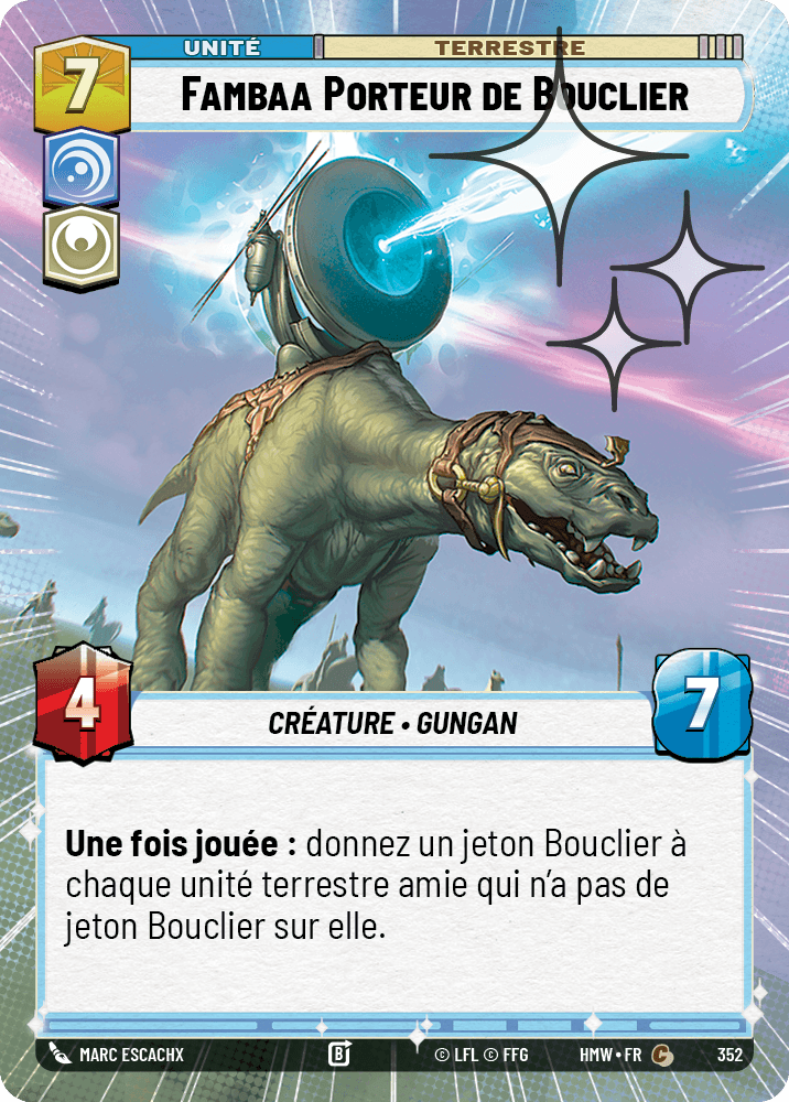 Fambaa Porteur de Bouclier - XHMW-590 - Hyperspace Foil - recto Français