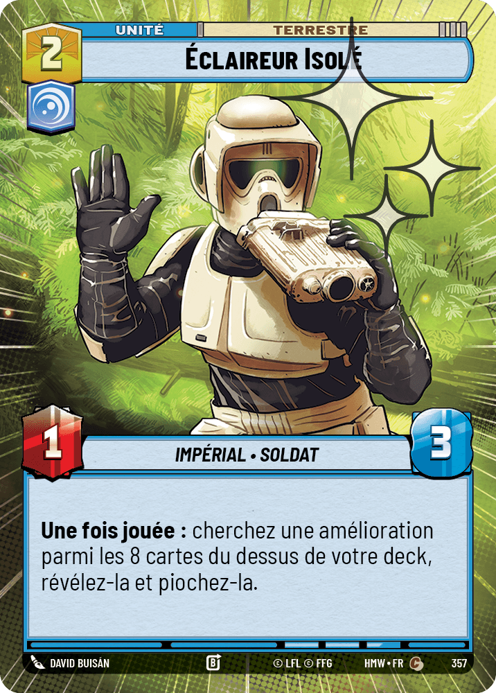 Éclaireur Isolé - XHMW-595 - Hyperspace Foil - recto Français