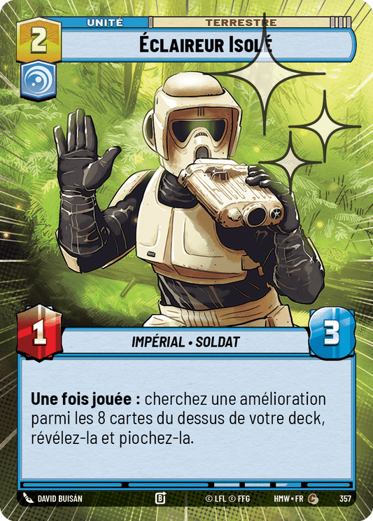 Éclaireur Isolé - XHMW-595 - Hyperspace Foil - recto Français