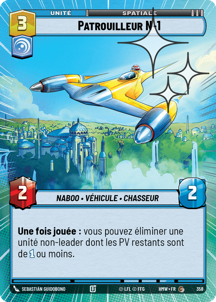 Patrouilleur N-1 - XHMW-596 - Hyperspace Foil - recto Français