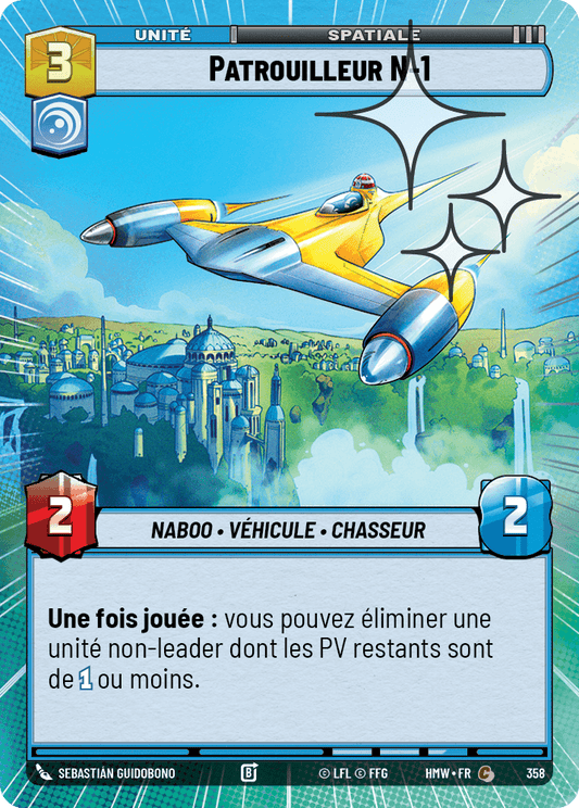 Patrouilleur N-1 - XHMW-596 - Hyperspace Foil - recto Français