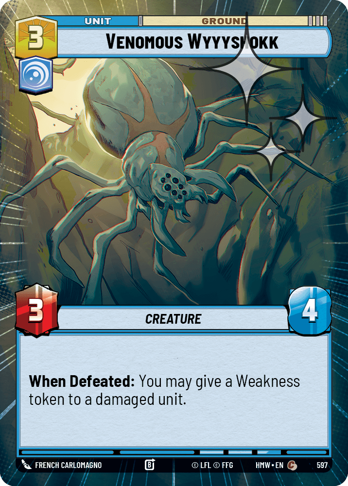 Wyyyshokk Venimeuse - XHMW-597 - Hyperspace Foil - recto Anglais