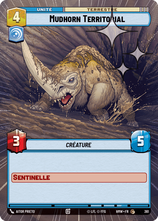 Mudhorn Territorial - XHMW-599 - Hyperspace Foil - recto Français