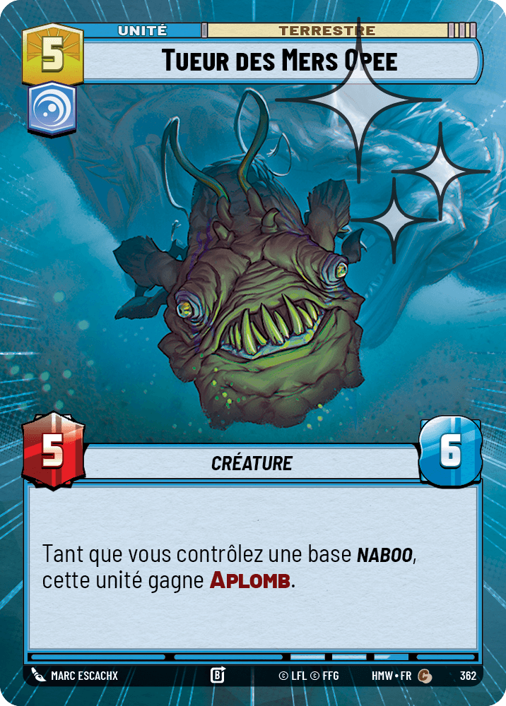 Tueur des Mers Opee - XHMW-600 - Hyperspace Foil - recto Français