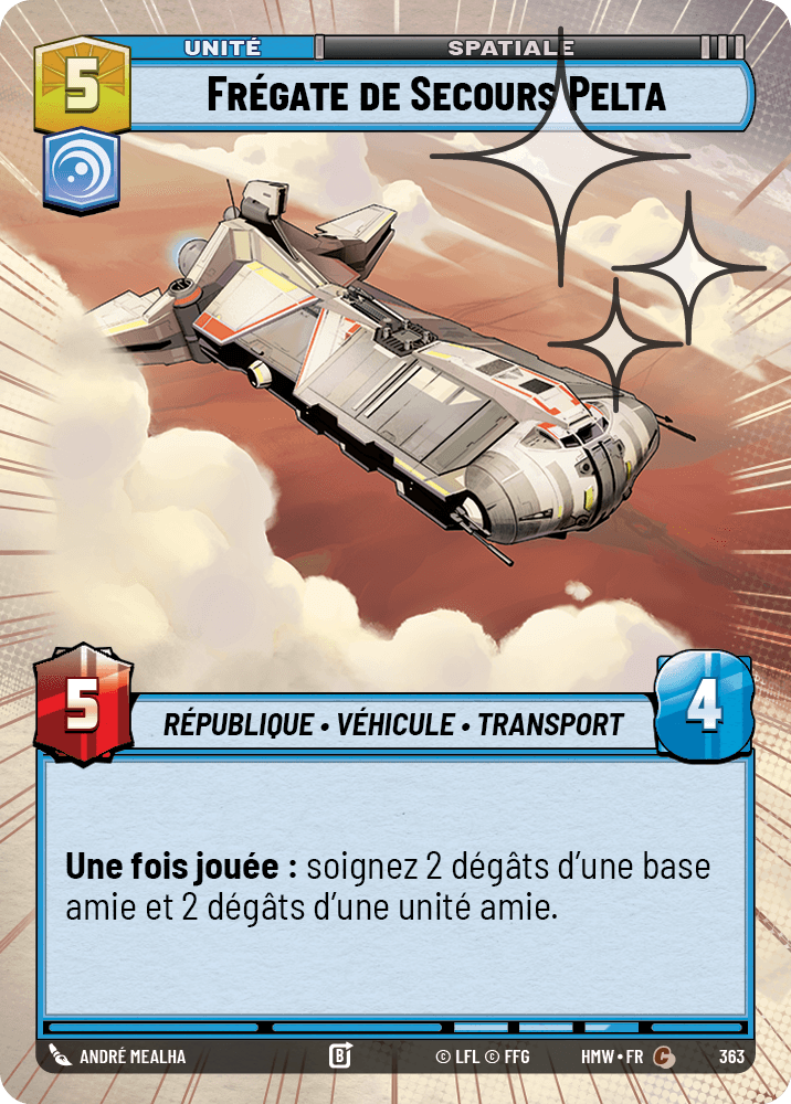 Frégate de Secours Pelta - XHMW-601 - Hyperspace Foil - recto Français