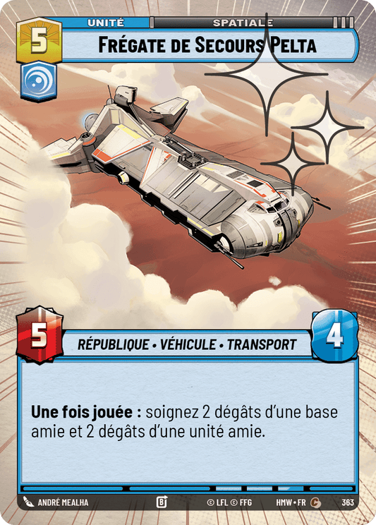 Frégate de Secours Pelta - XHMW-601 - Hyperspace Foil - recto Français