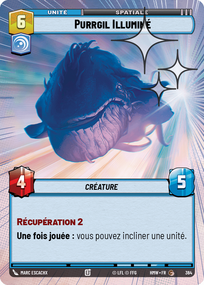 Purrgil Illuminé - XHMW-602 - Hyperspace Foil - recto Français